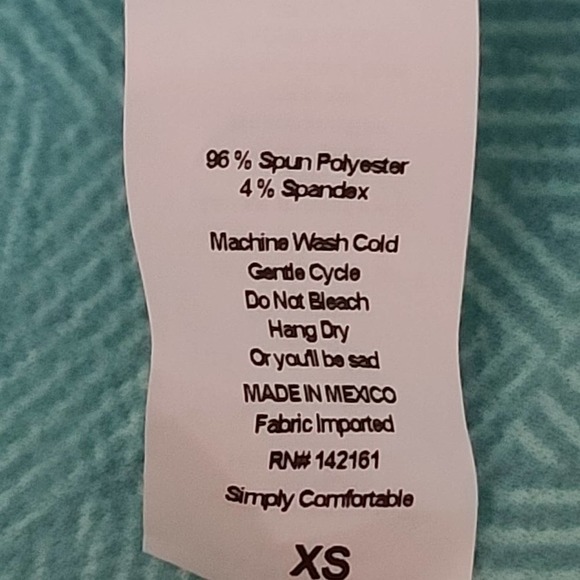 Lularoe light blue pencil skirt with design - Picture 13 of 14